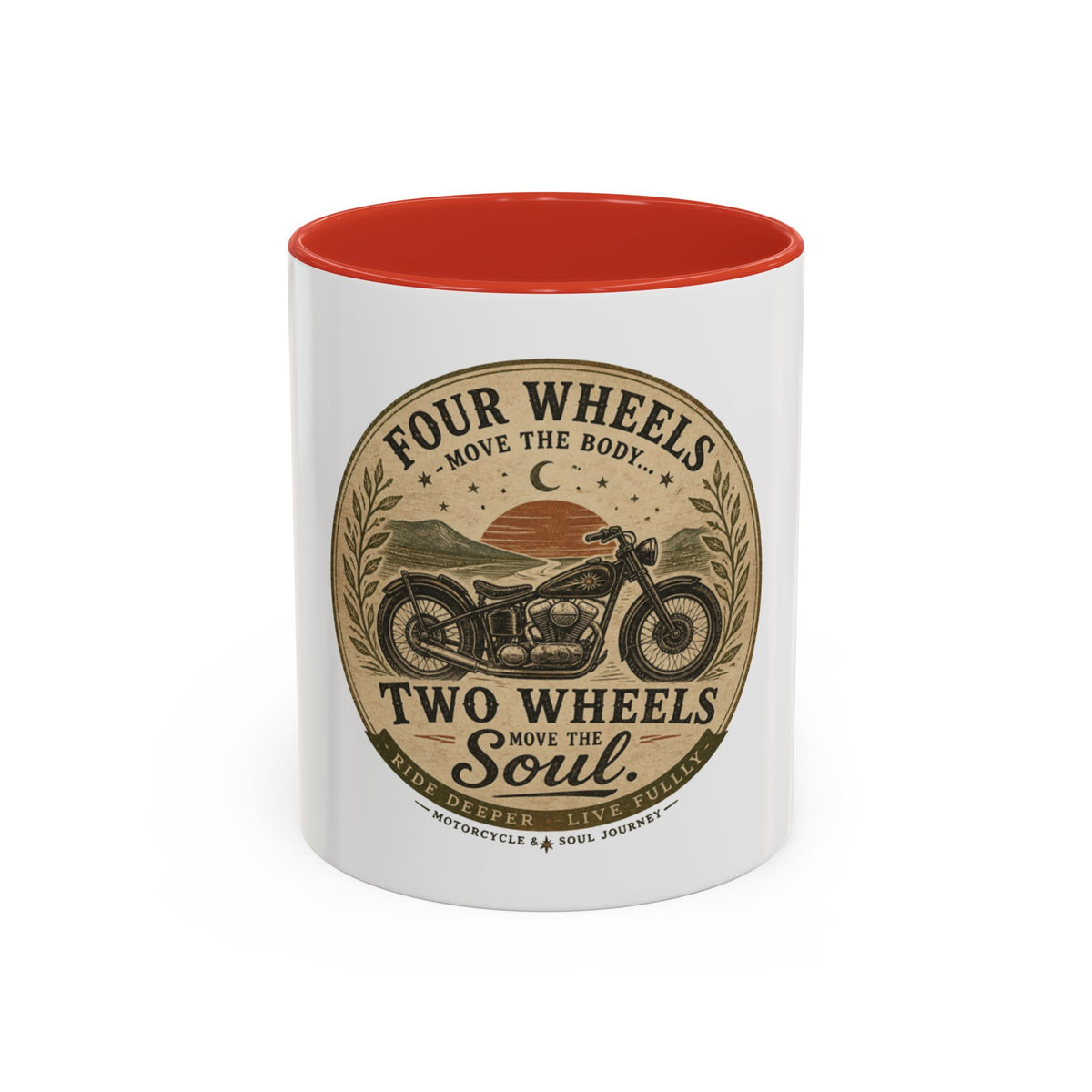 Vintage Airline Badge Coffee Mug | Accent Black Handle Mug