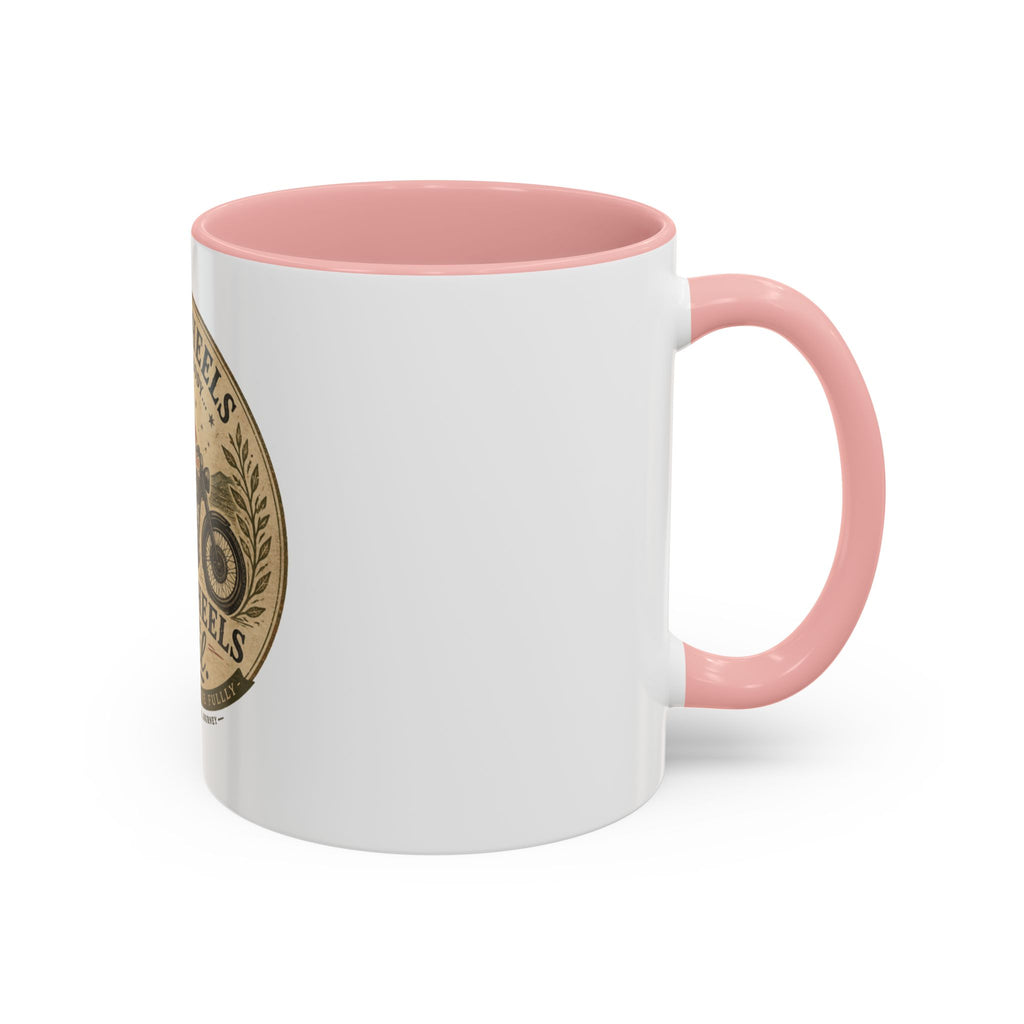 Vintage Airline Badge Coffee Mug | Accent Black Handle Mug